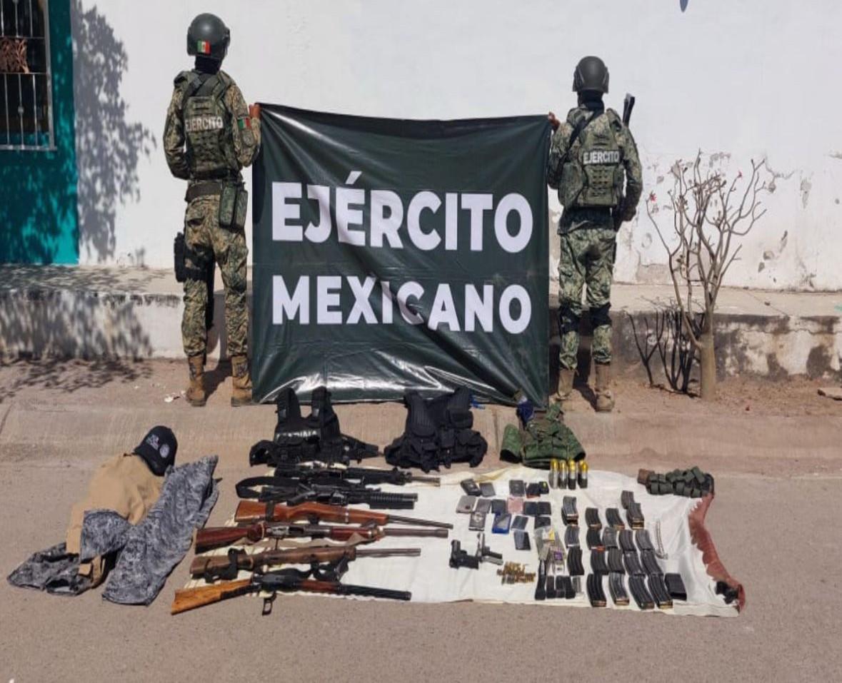 $!Fuerzas armadas detienen a tres personas en Escuinapa