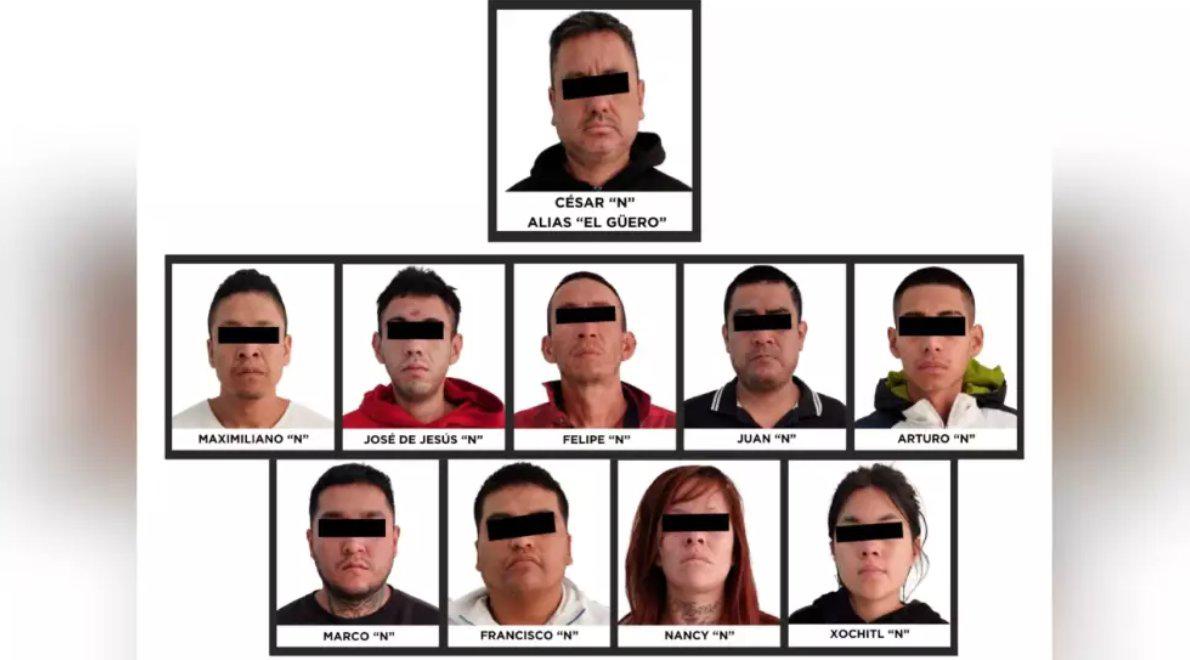 $!Detienen a 10 integrantes de grupo delictivo presuntamente implicados en el asesinato de niña en Chalco, Edomex