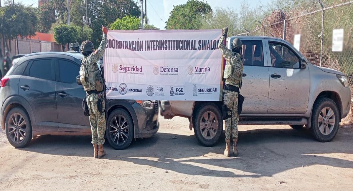 $!Detienen a cuatro con arsenal y cámaras de vigilancia en Navolato