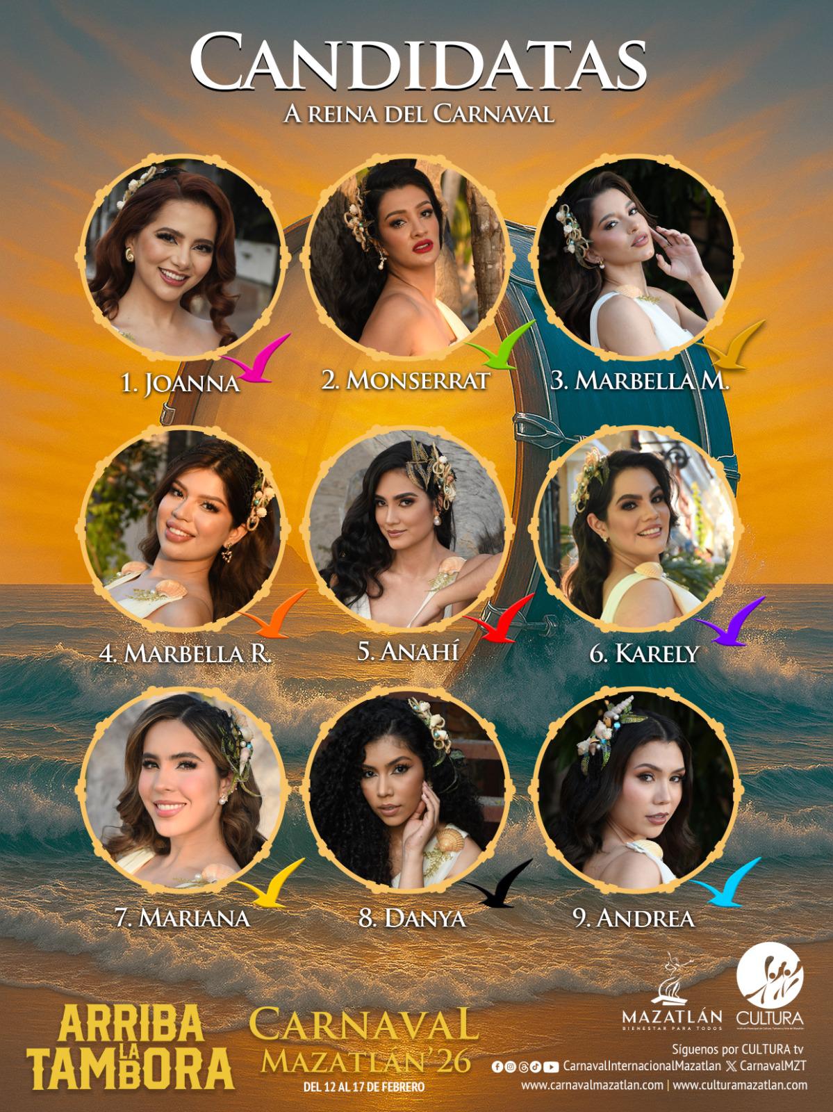 $!Candidatas a Reina del Carnaval 2026.