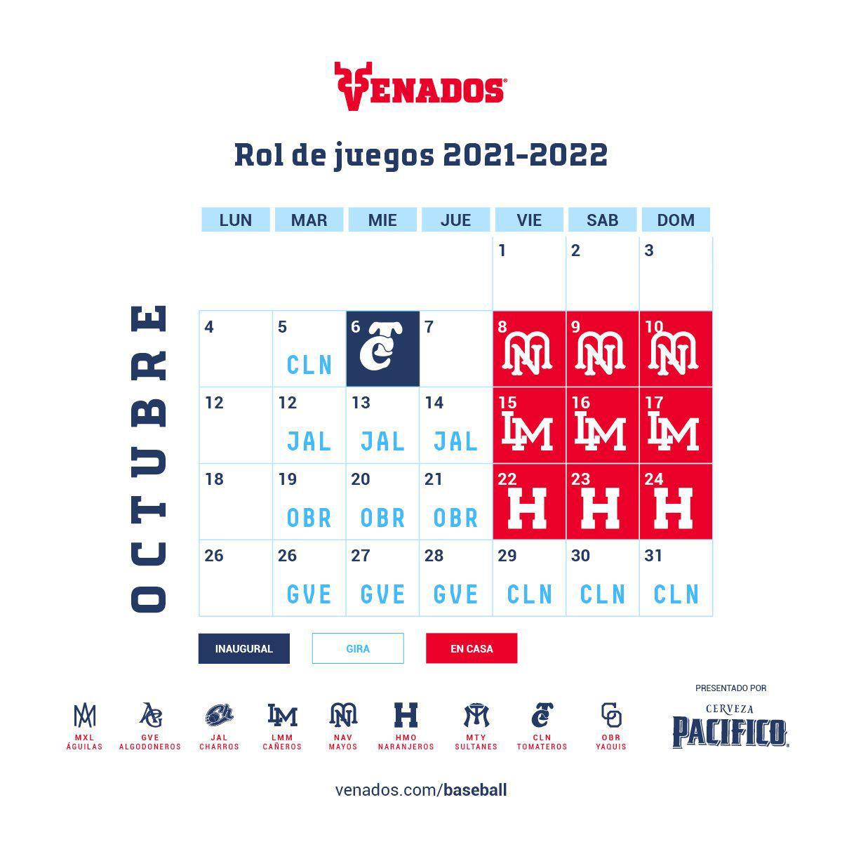 $!Liga Mexicana del Pacífico destapa su calendario de la temporada 2021-2022