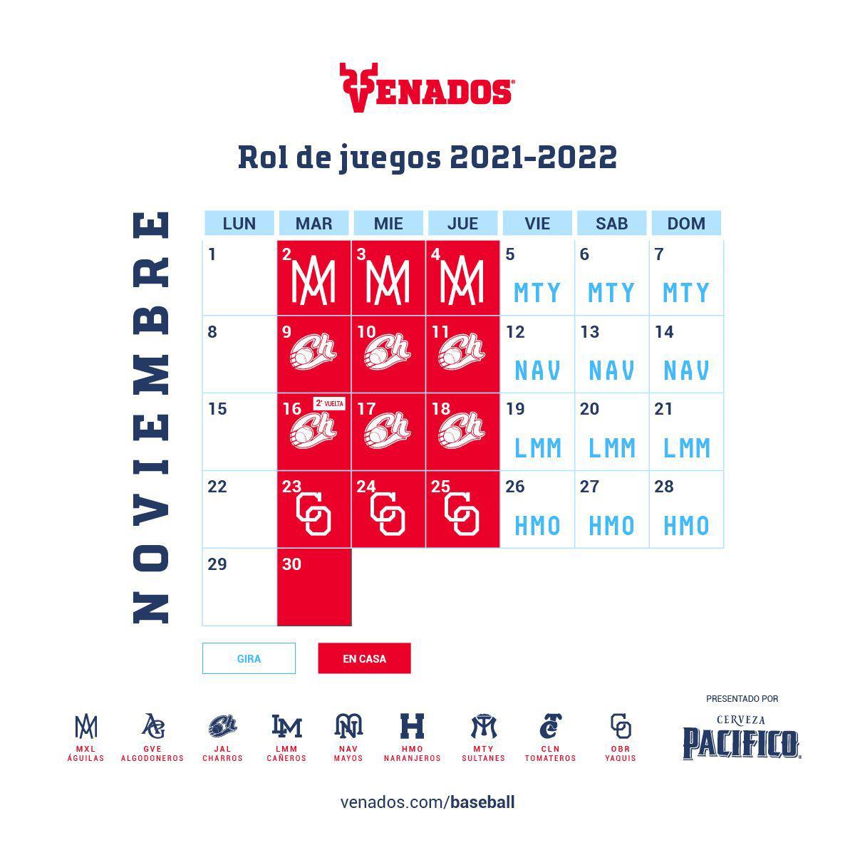 $!Liga Mexicana del Pacífico destapa su calendario de la temporada 2021-2022