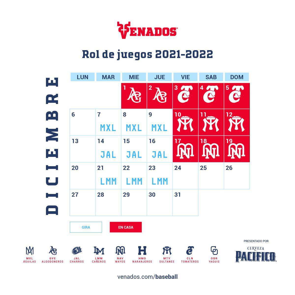 $!Liga Mexicana del Pacífico destapa su calendario de la temporada 2021-2022