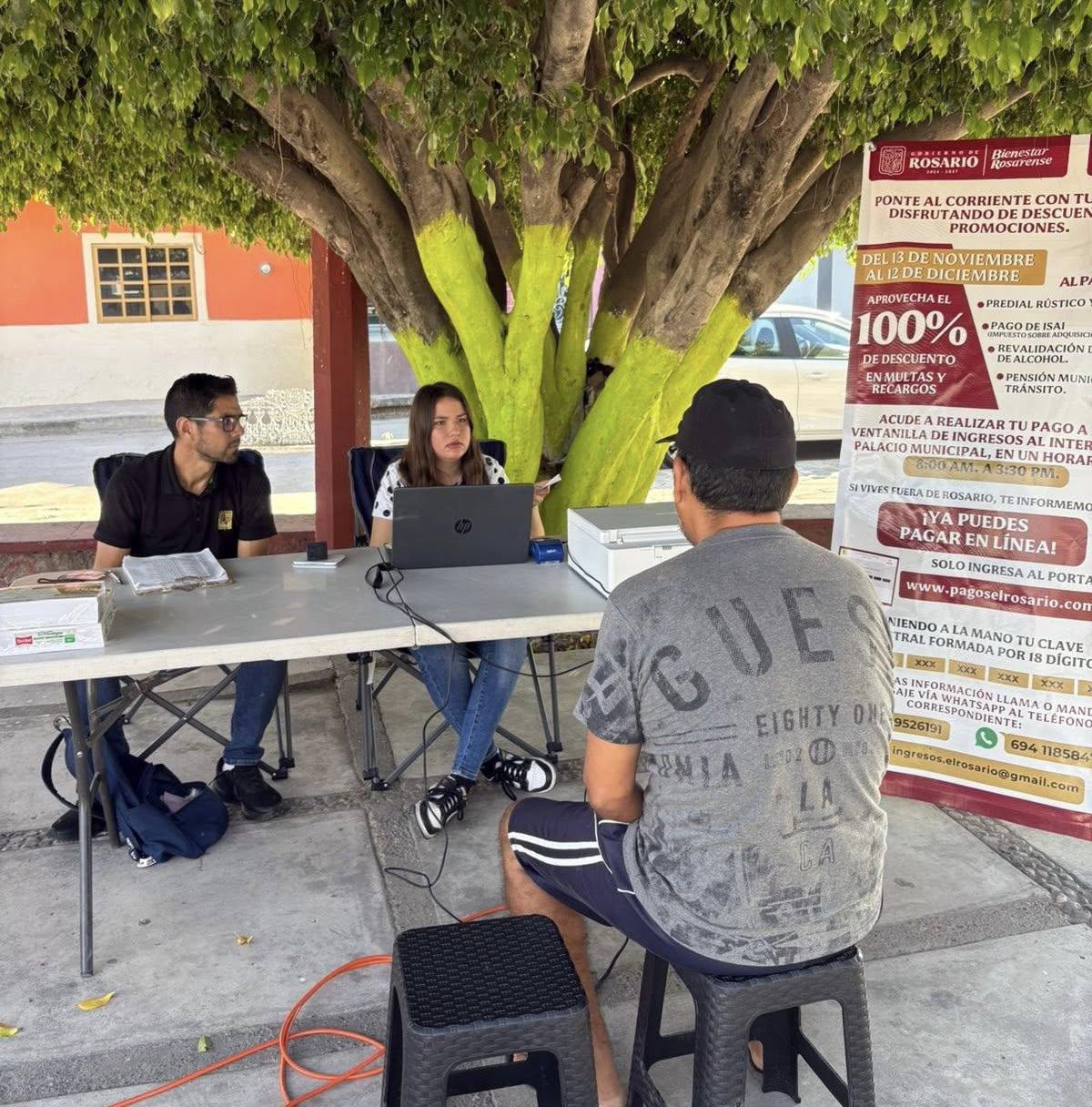$!Gobierno de Rosario lleva cobro de predial y agua potable a la zona rural