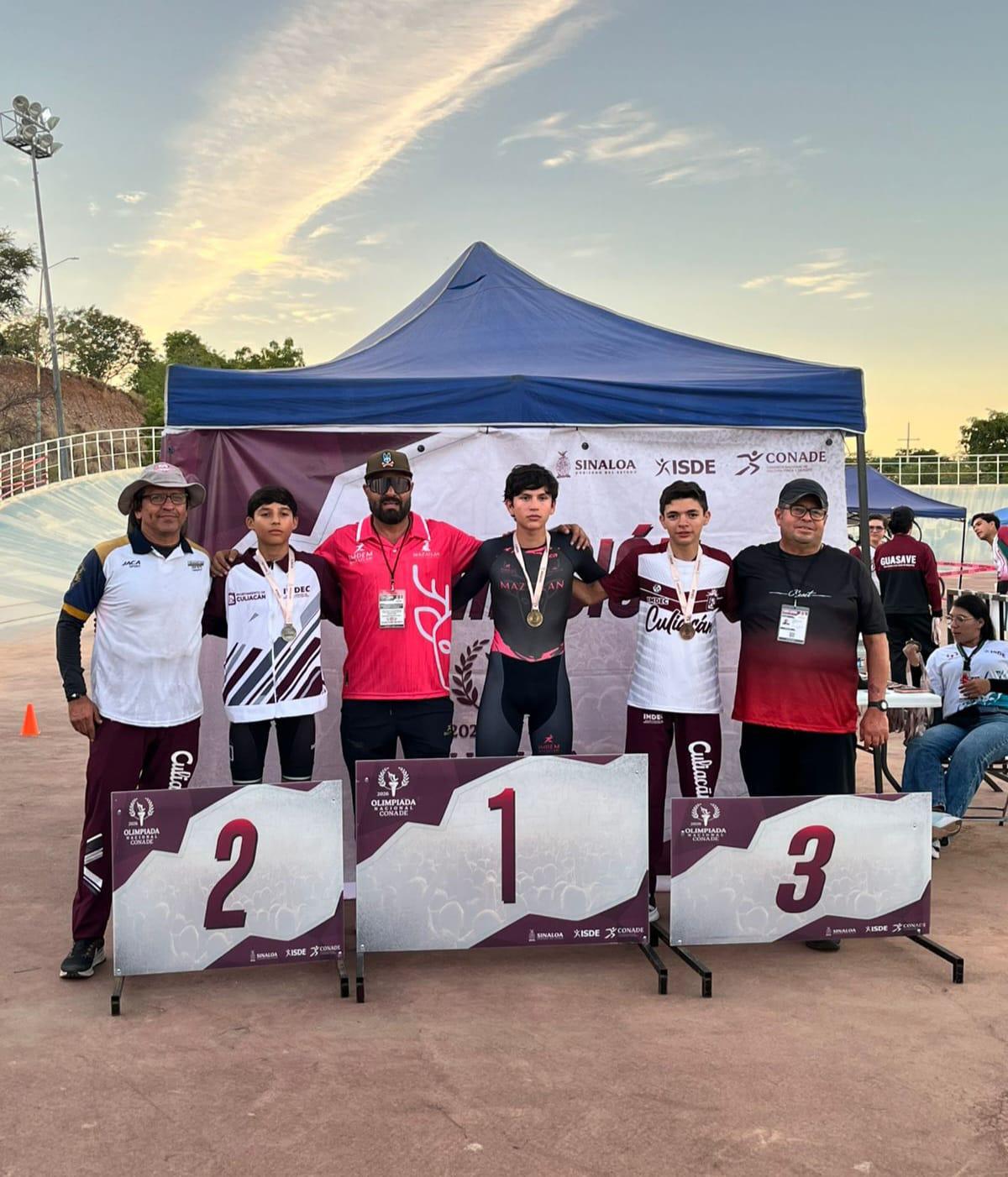 $!Mazatlán brilla en ciclismo estatal: cuatro medallas rumbo a la Olimpiada Nacional Conade 2026