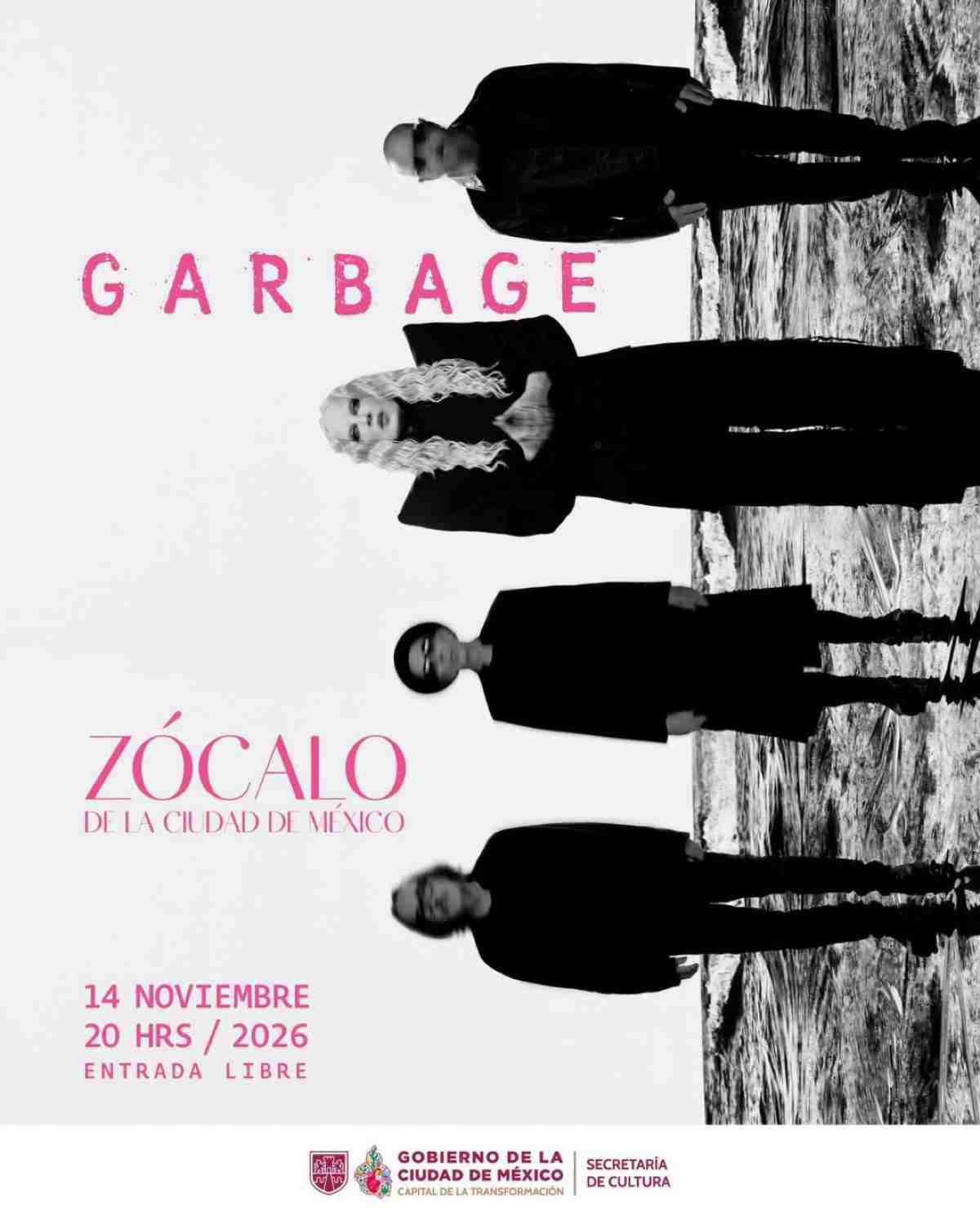 $!Garbage gratis en el Zócalo de la CDMX: Cuándo es, a qué hora y todo sobre el concierto