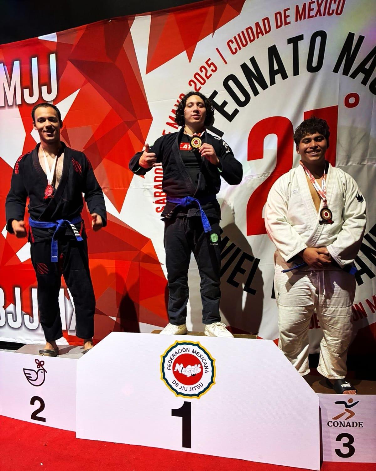 $!Erick García, joven de Culiacán, se corona como campeón nacional de Jiu Jitsu en México