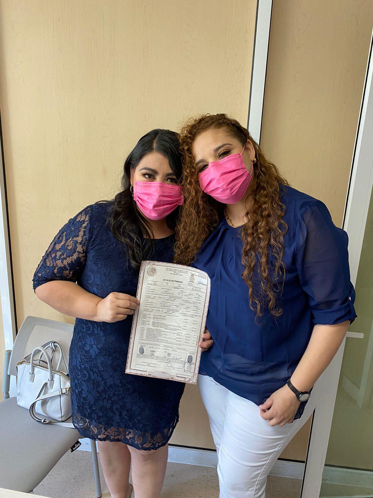 $!‘Ya no hay obstáculo’; Janeth y María son el primer matrimonio igualitario en Culiacán