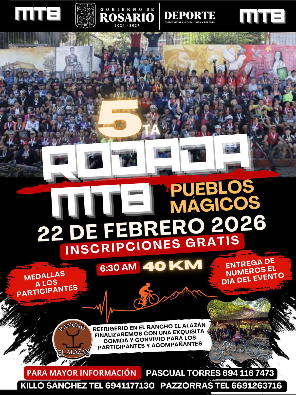 $!Invitan a participar en la quinta Rodada Pueblos Mágicos 2026 en Rosario