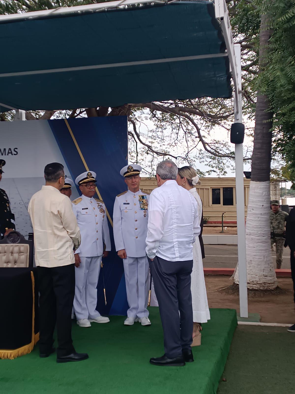 $!Juan José Bernal Méndez asume mando de la Cuarta Región Naval en Mazatlán