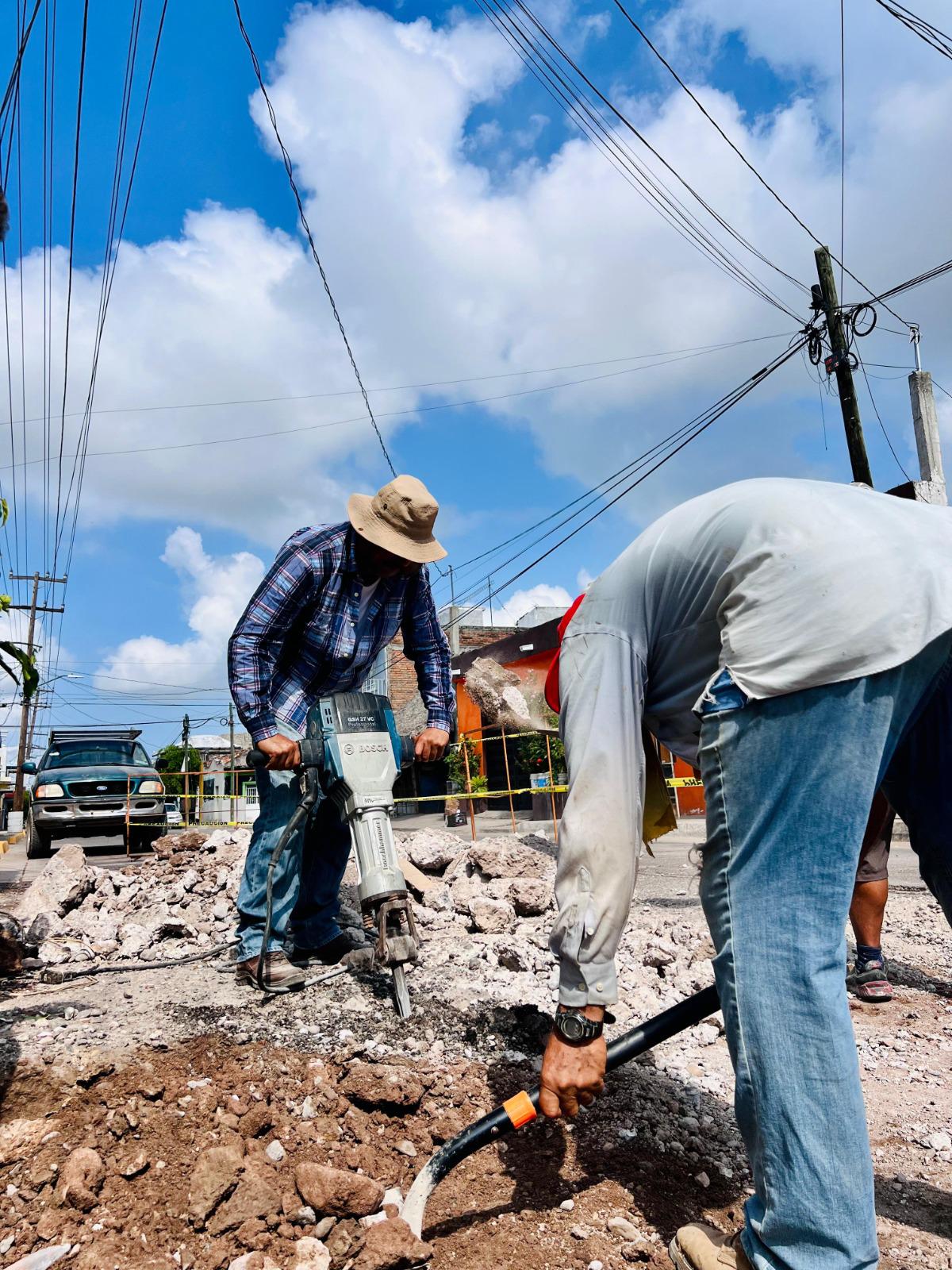 $!Inician programa de bacheo en Escuinapa ante deterioro de calles
