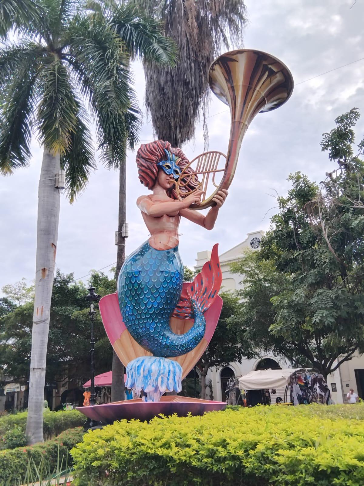 $!La Sirena de la Banda creación de Jorge González Mata y está ubicada en la Plazuela Machado.