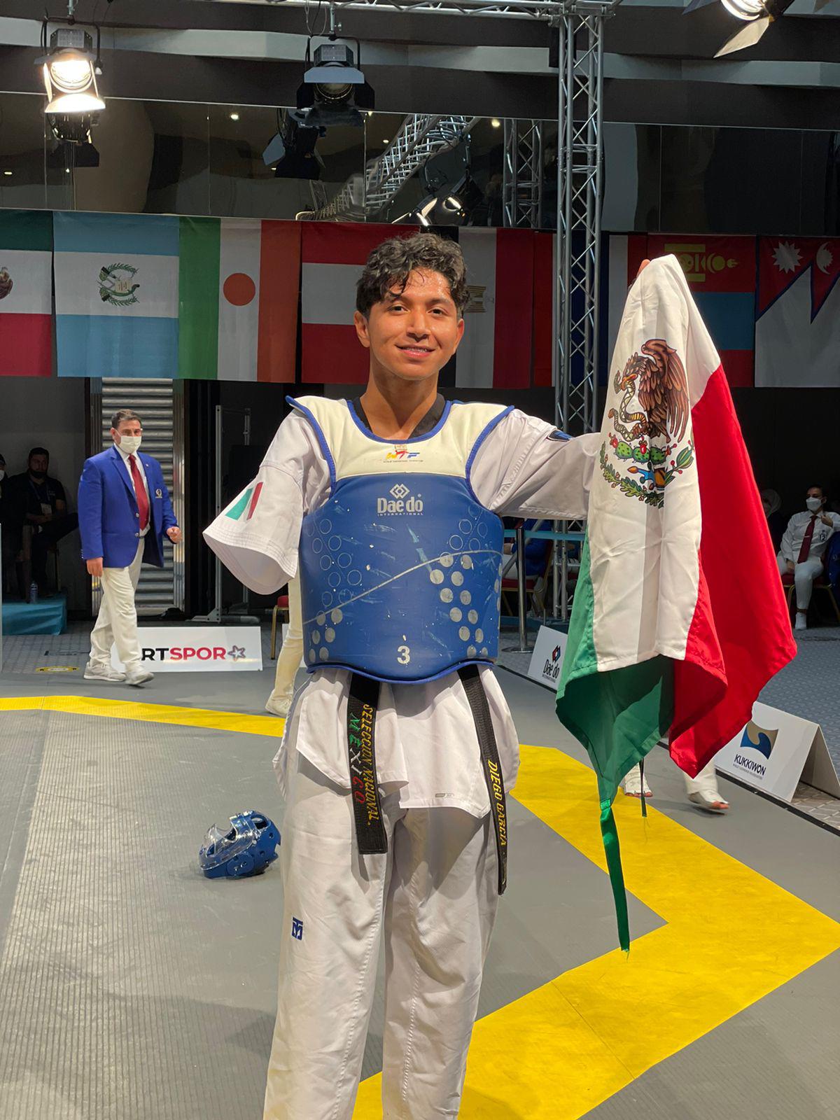 $!Sinaloense Juan Diego García se cuelga la plata en Mundial de ParaTaekwondo, en Turquía
