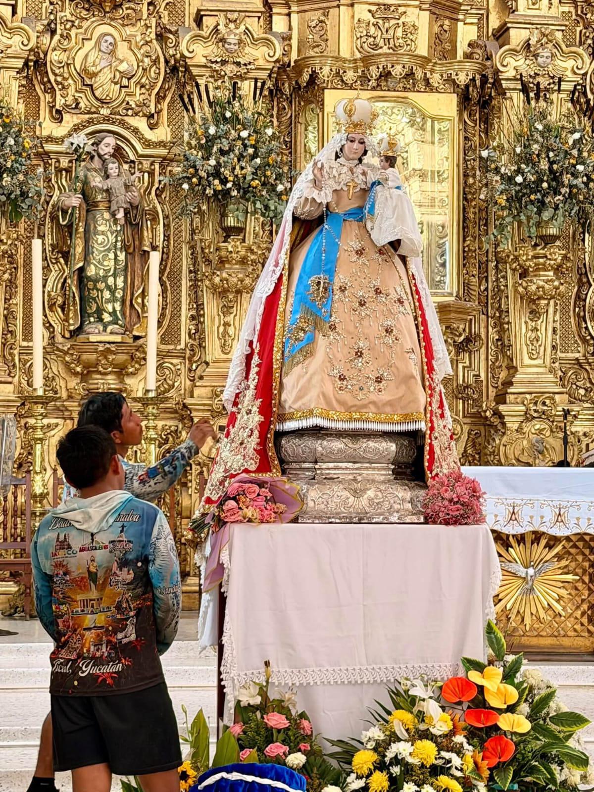 $!Procedentes de Yucatán, 11 peregrinos arriban al Santuario de la Virgen de El Rosario
