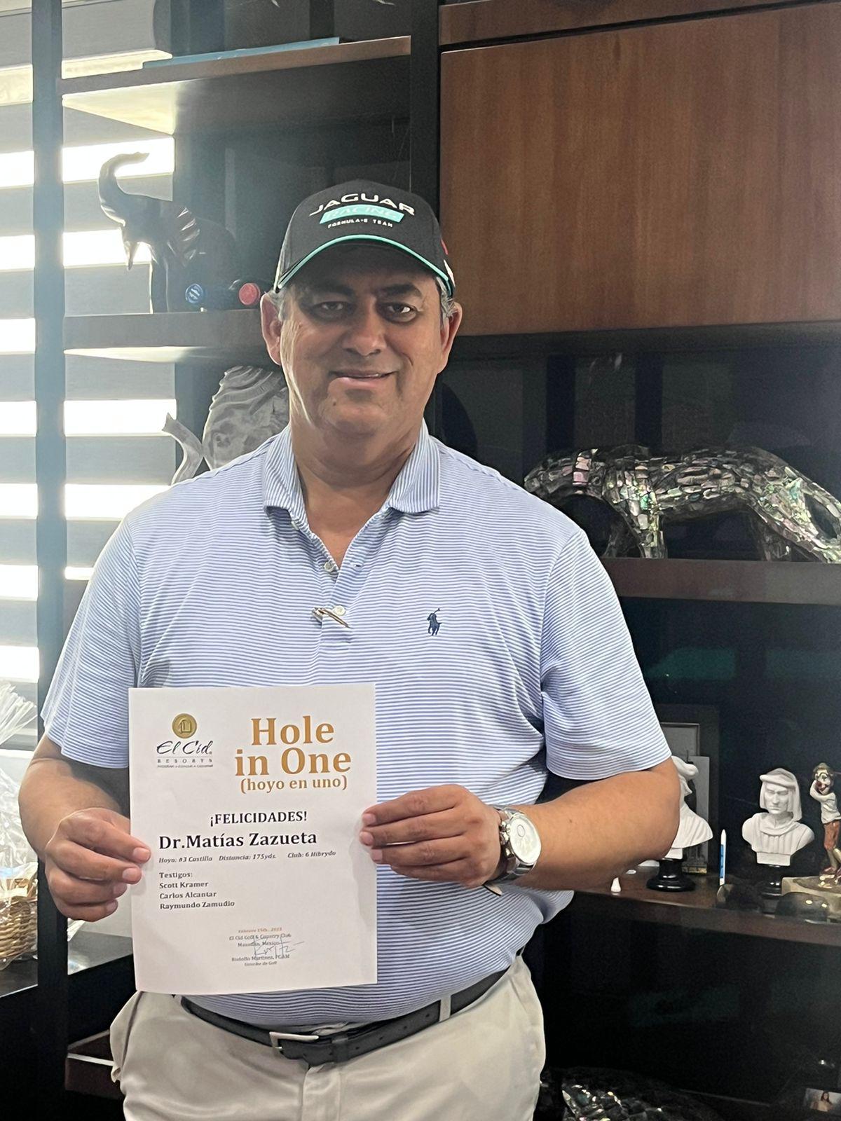 $!Matías Zazueta logra un hoyo en uno en El Cid
