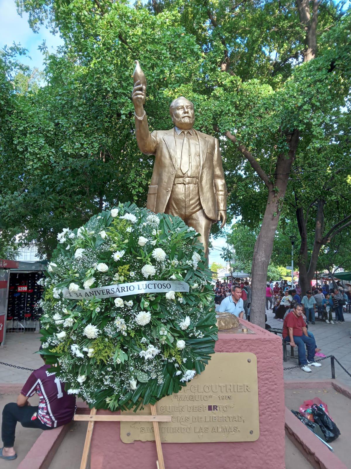$!Panistas mantienen en la memoria a ‘Maquío’ Clouthier, a 34 años de su muerte