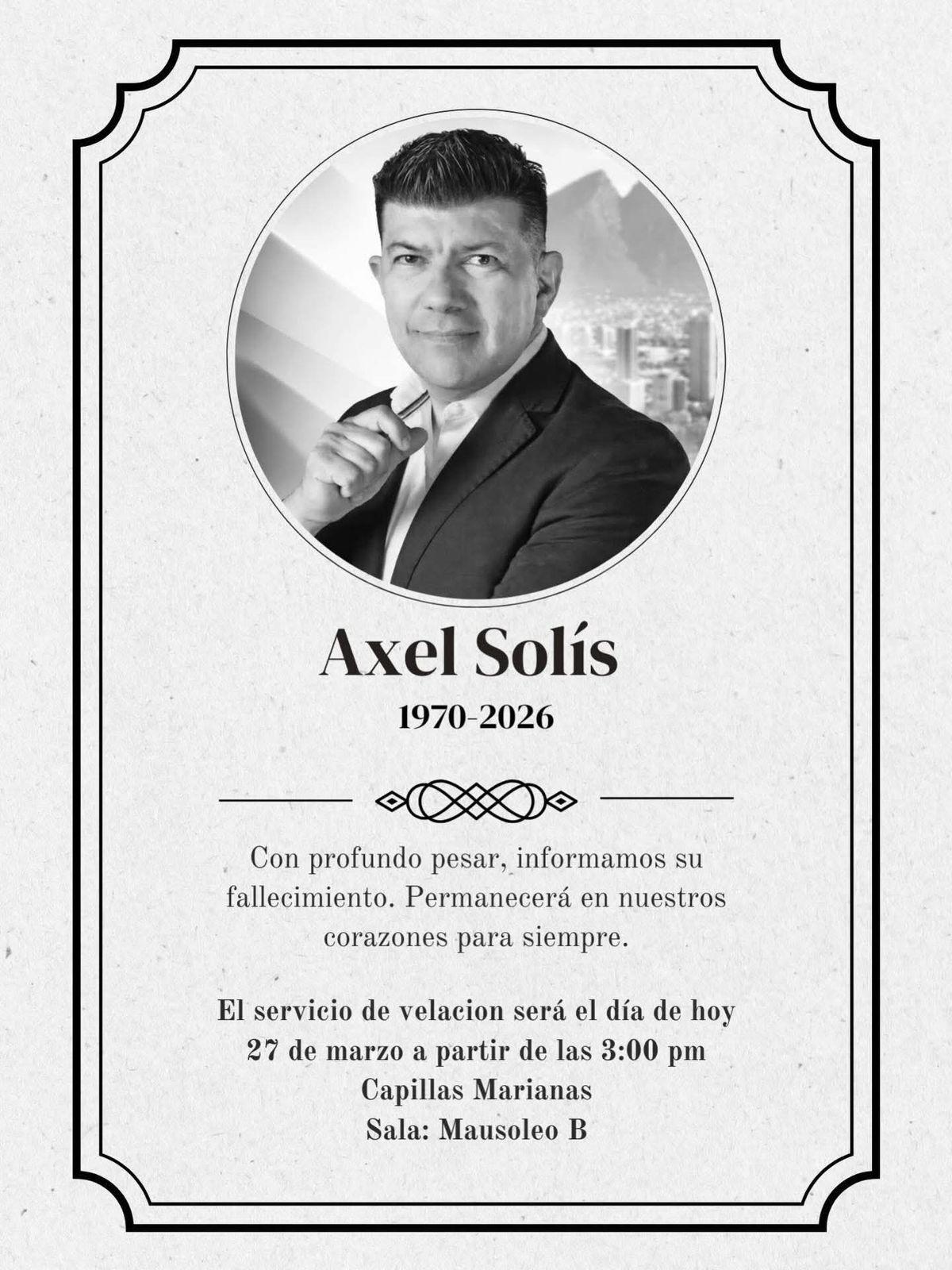 $!Muere Axel Solís, periodista deportivo mexicano, a los 56 años
