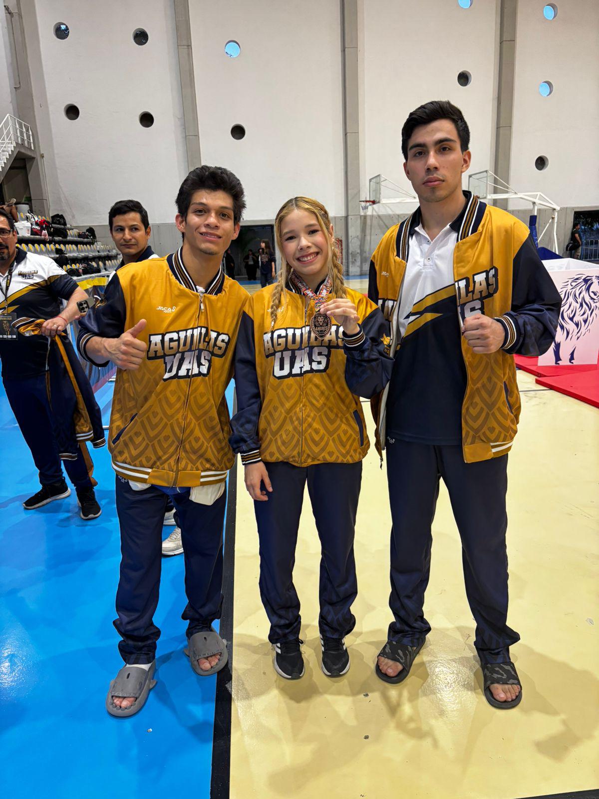 $!Debuta mazatleca América Hernández en el Nacional de Anuies con medalla de bronce