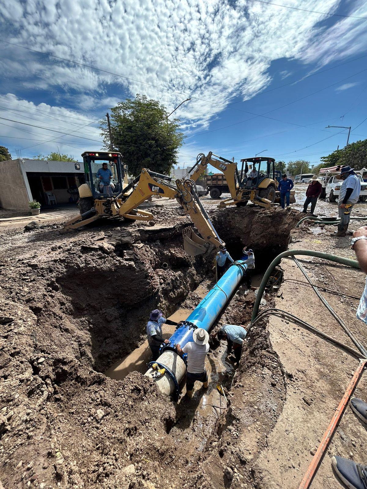 $!Japac repara fuga de Capistrano, al sur de Culiacán