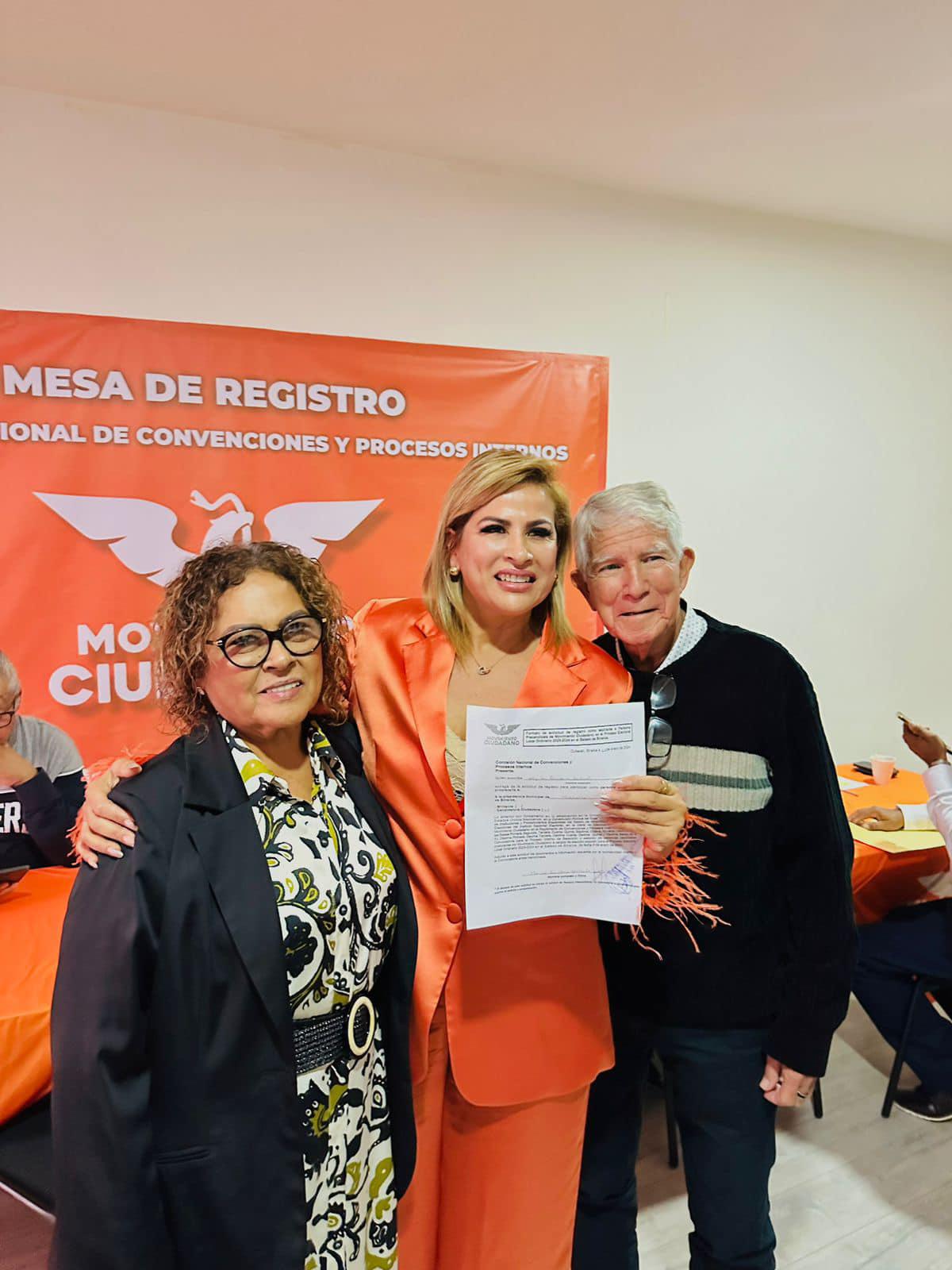 $!Se registra Mylai Quintero como precandidata de MC para la Alcaldía de Mazatlán