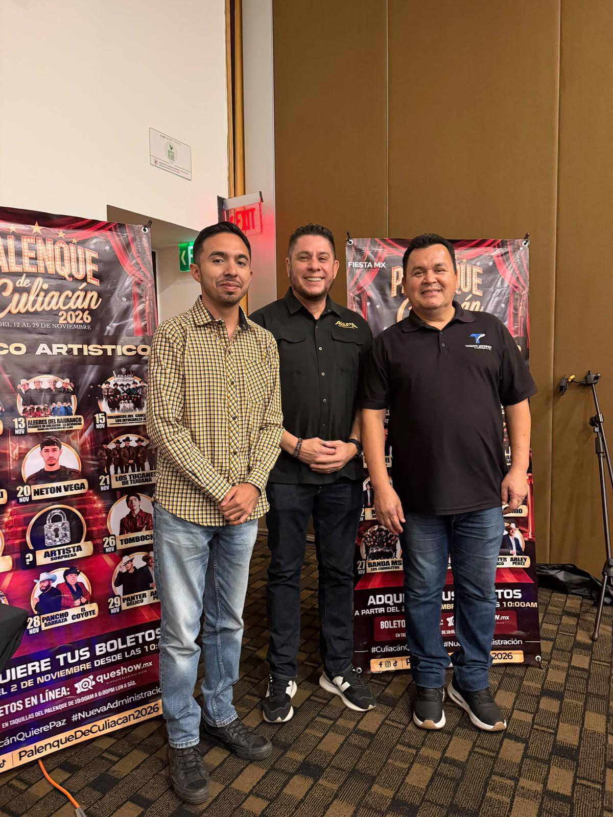 $!Álvaro Tirado, Logan Cortés y Martín Tamayo comparten los detalles del palenque.