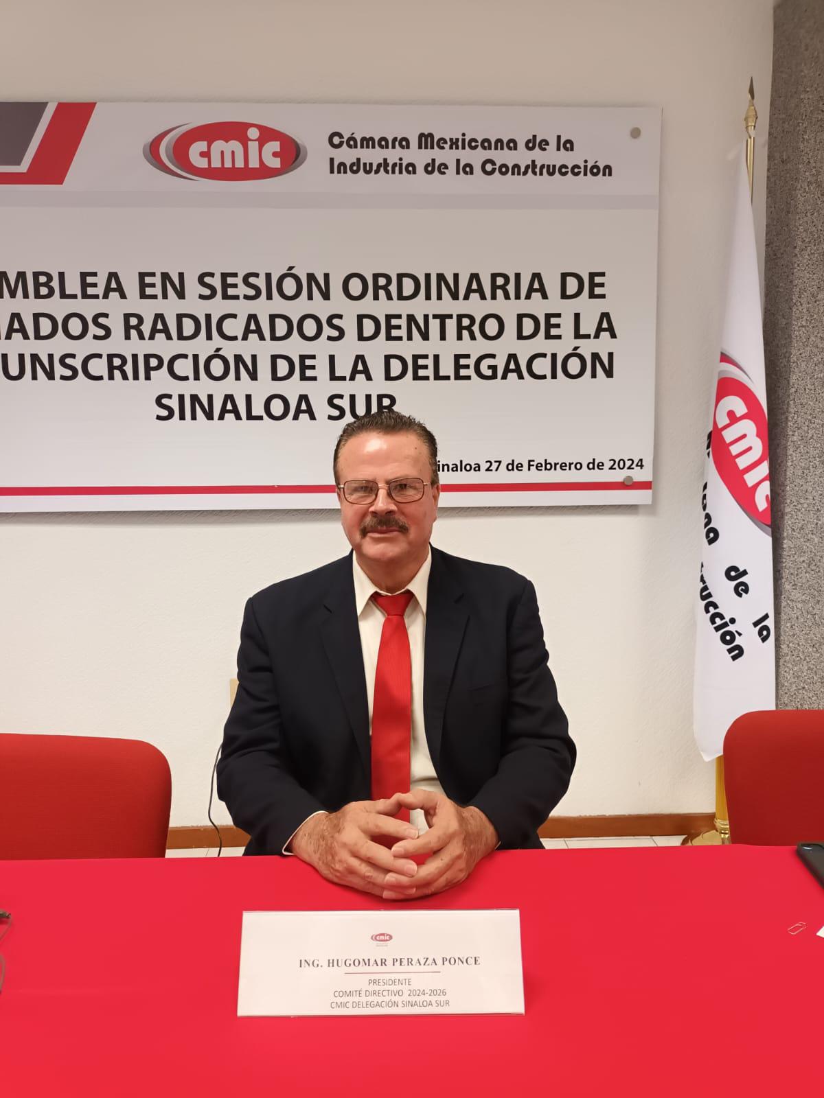 $!Con apenas tres votos de diferencia; eligen a Hugomar Peraza como presidente de CMIC Sinaloa Sur