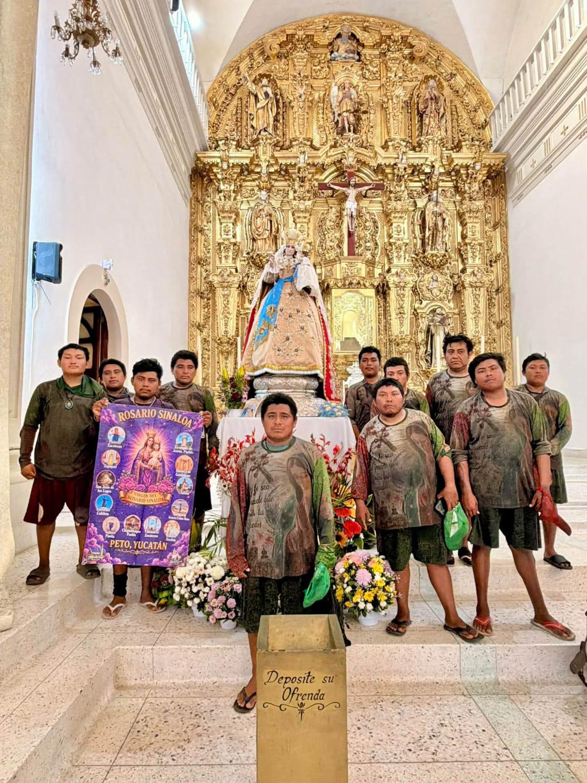 $!Procedentes de Yucatán, 11 peregrinos arriban al Santuario de la Virgen de El Rosario