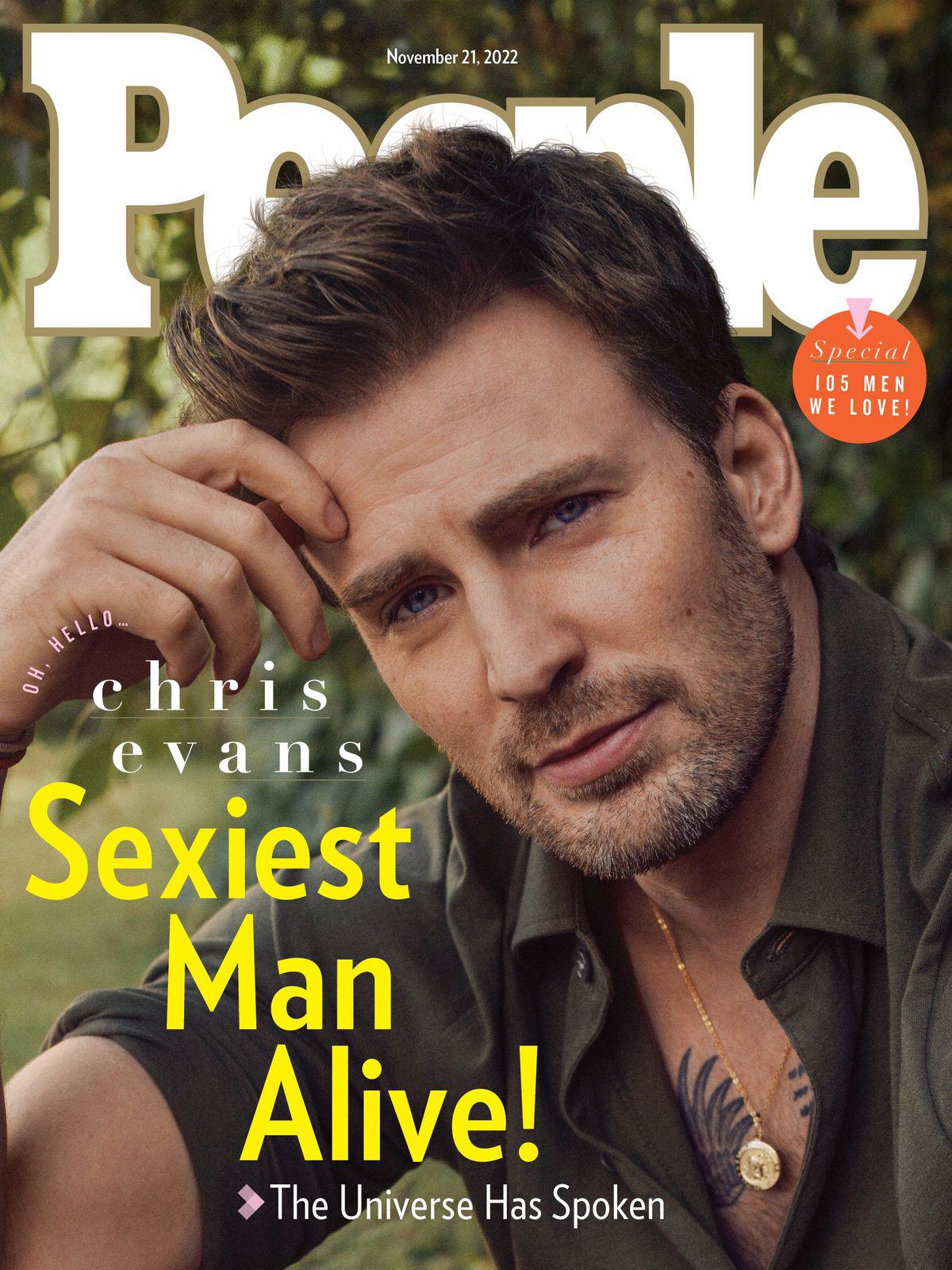$!Es Chris Evans el ‘hombre vivo más sexy del año’, nombrado por la revista People