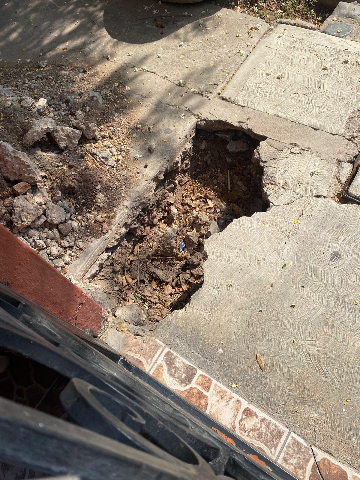 $!‘Olvida’ Jumapam tapar pozo en fraccionamiento Esmeralda, en Mazatlán