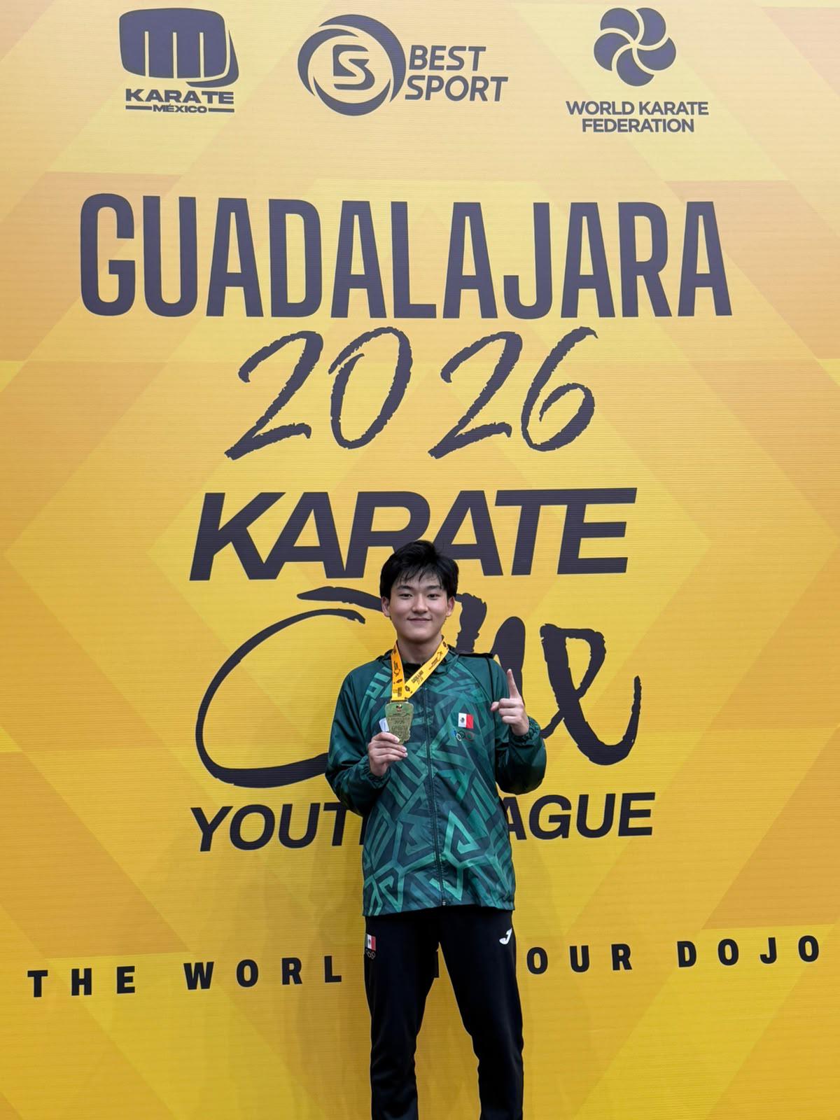 $!¡Oro para Mazatlán! Kaito Daniel Yoshii Mizukami se corona campeón en la Liga Mundial Juvenil de Karate