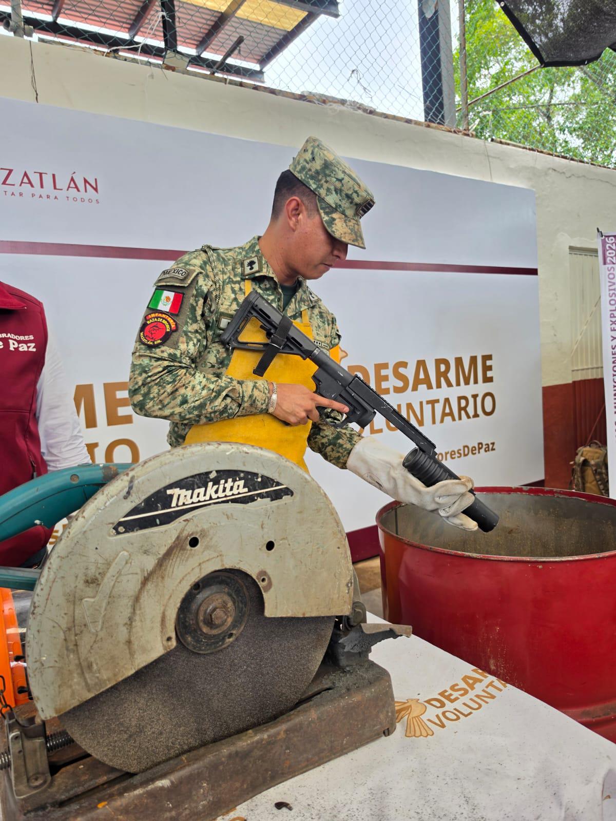 $!Programa de desarme voluntario ha retirado más de 260 mil artefactos del País, 5 mil en Sinaloa