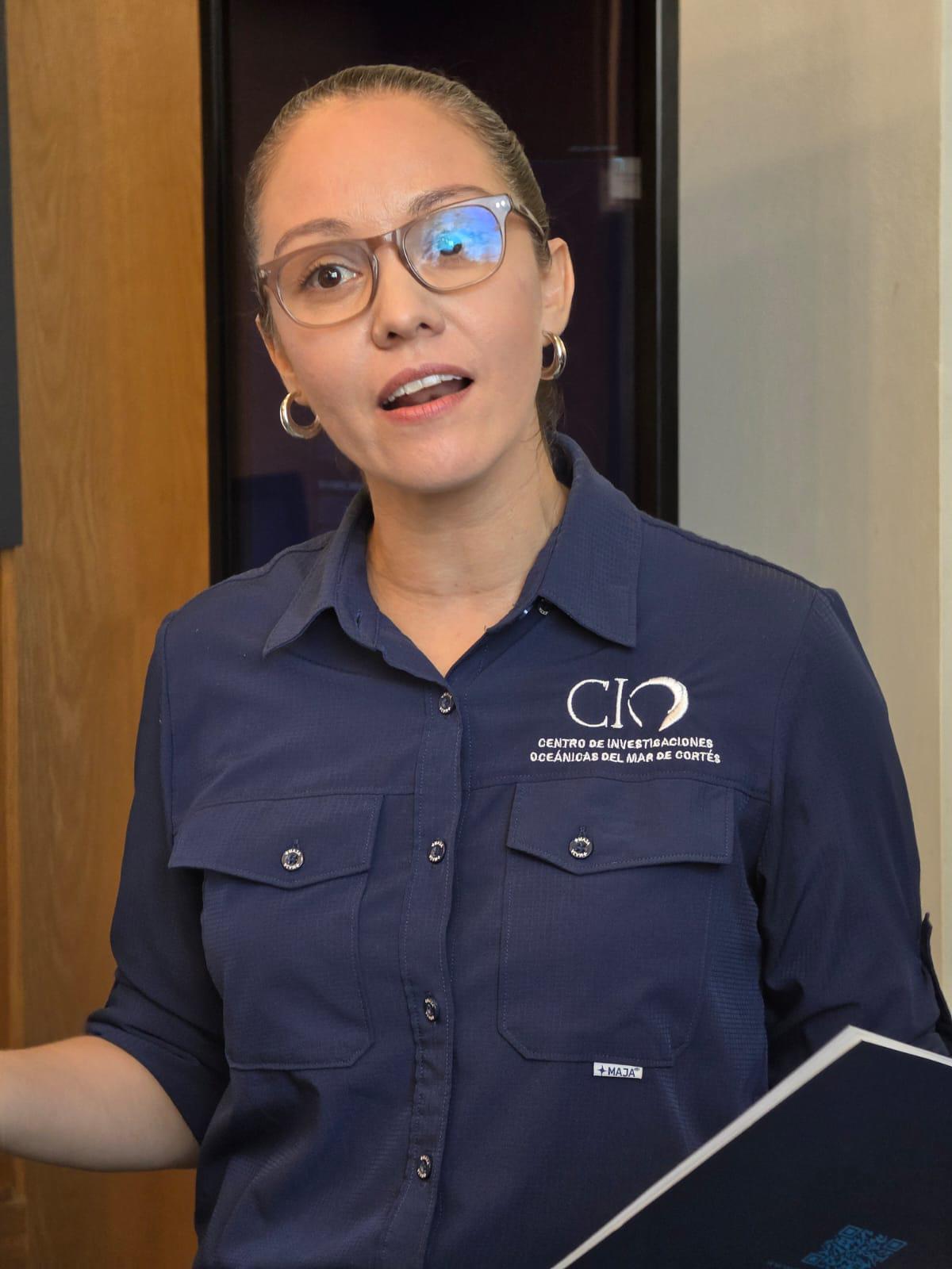 $!Adreissa Páez Michel, directora del Centro de Investigaciones Oceánicas (CIO) y directora de Comunicación de la Ciencia en el Gran Acuario Mazatlán Mar de Cortés.
