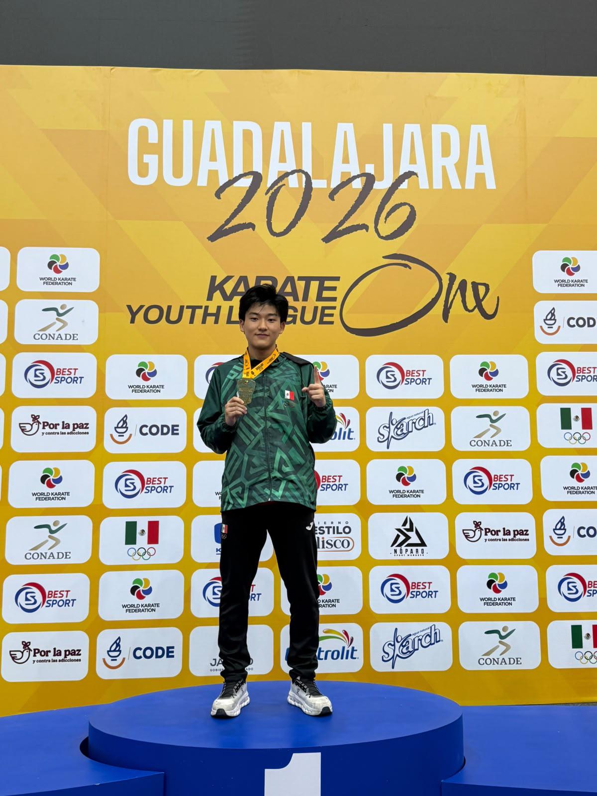 $!¡Oro para Mazatlán! Kaito Daniel Yoshii Mizukami se corona campeón en la Liga Mundial Juvenil de Karate