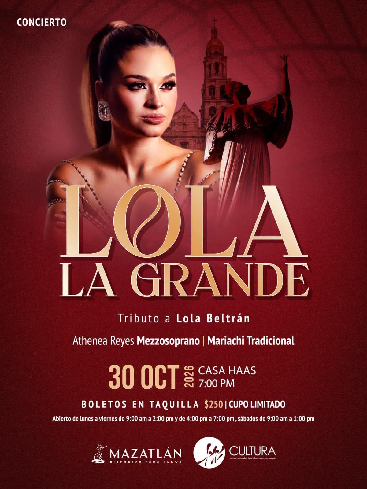 $!Rendirán homenaje a Lola Beltrán con el concierto ‘Lola La Grande’ en Casa Haas