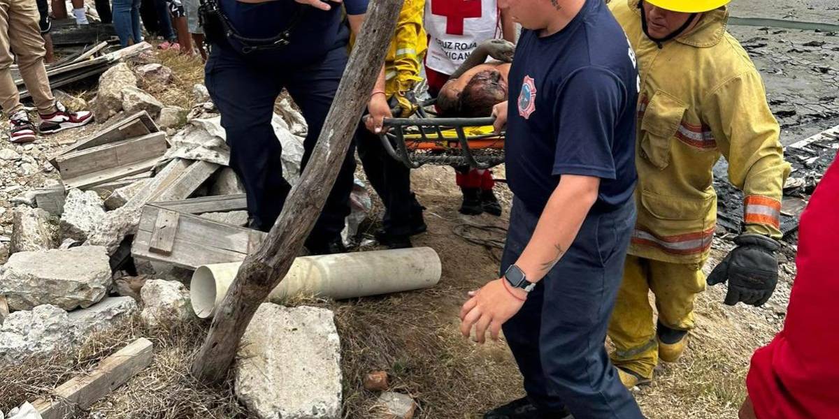 Rescatan a otra persona atrapada en la marisma, ahora en la Quinta Chapalita, en Mazatlán