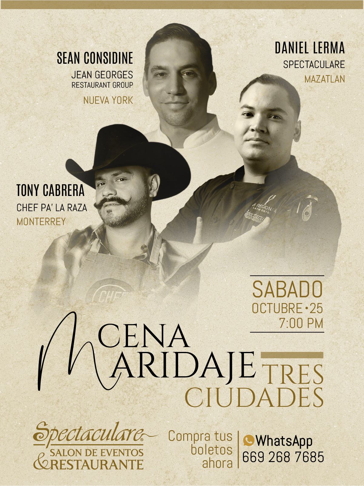 $!Tres Ciudades, tres sabores: Cena Maridaje en Spectaculare Mazatlán