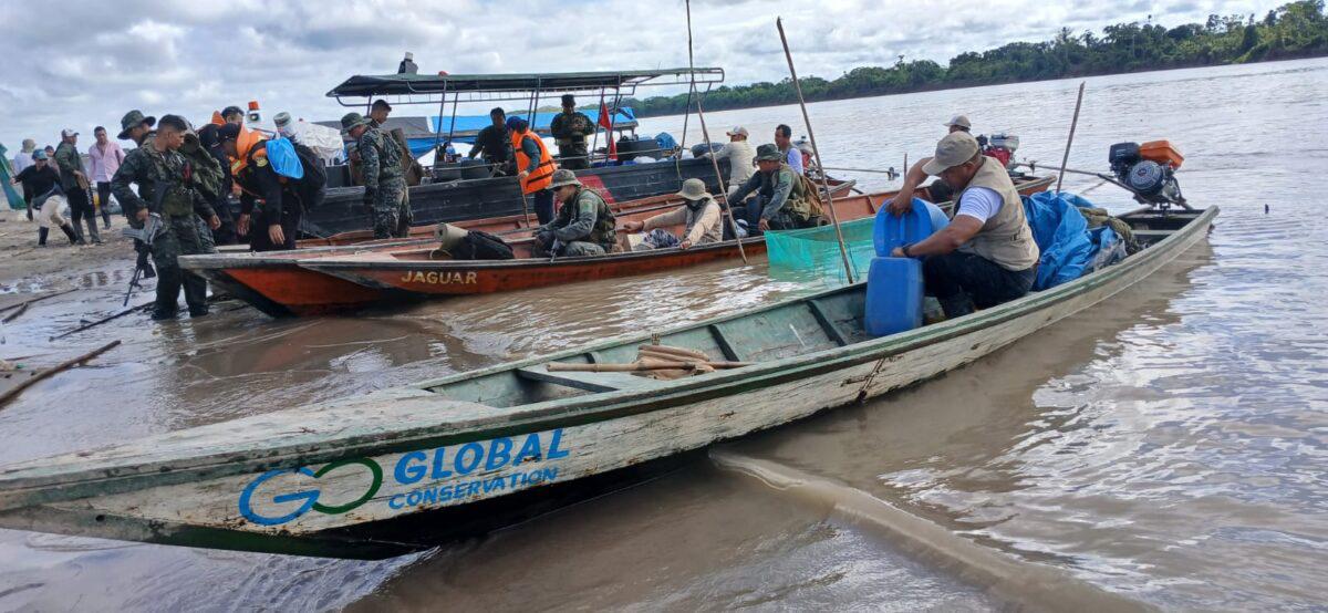 $!Operativo interinstitucional contra la tala Ilegal en la zona de Anguillal, en el Parque Nacional Sierra del Divisor.