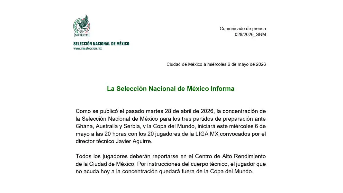 $!Selección Mexicana advierte: ausencias quedarán fuera del Mundial