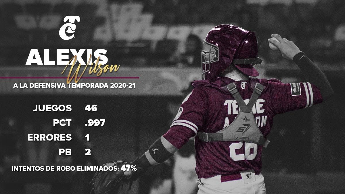 $!El cátcher de Tomateros de Culiacán, Alexis Wilson, gana el Guante de Oro