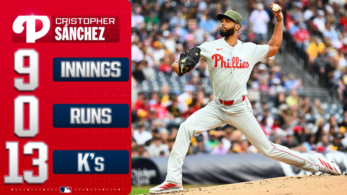 $!Cristopher Sánchez lanza juego completo con blanqueada de 13 ponches vs. Piratas