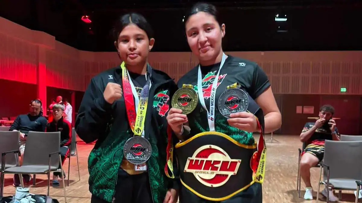 $!Mazatleca Presly Aguirre conquista su segundo título mundial de kickboxing