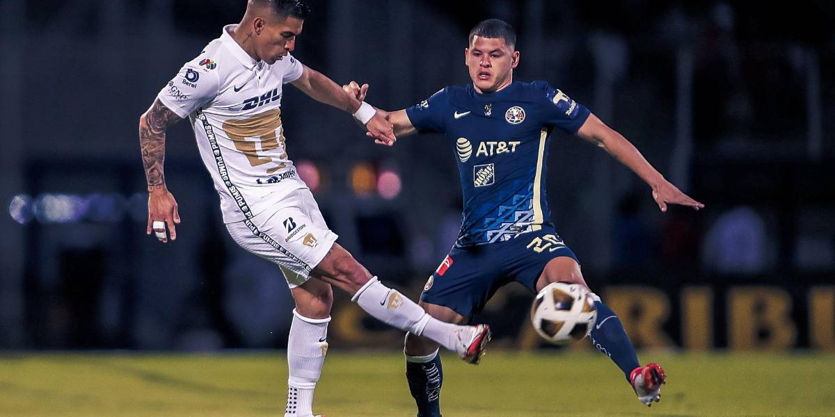 Pumas y América empatan sin goles en un partido carente de emociones