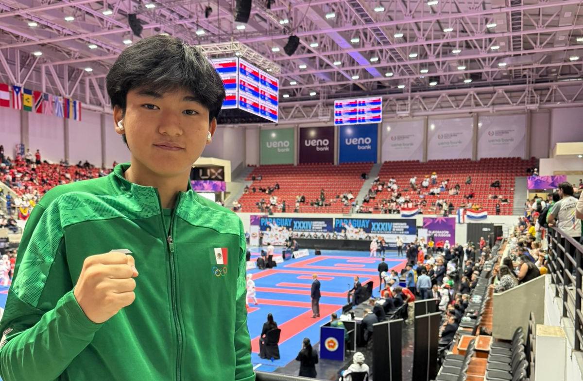 $!Mazatleco Daniel Yoshii se corona campeón panamericano juvenil en karate