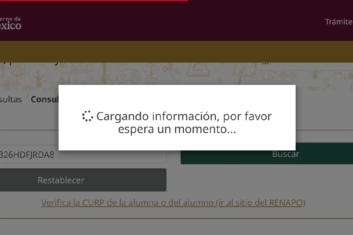$!Página del SIGED sigue cargando.