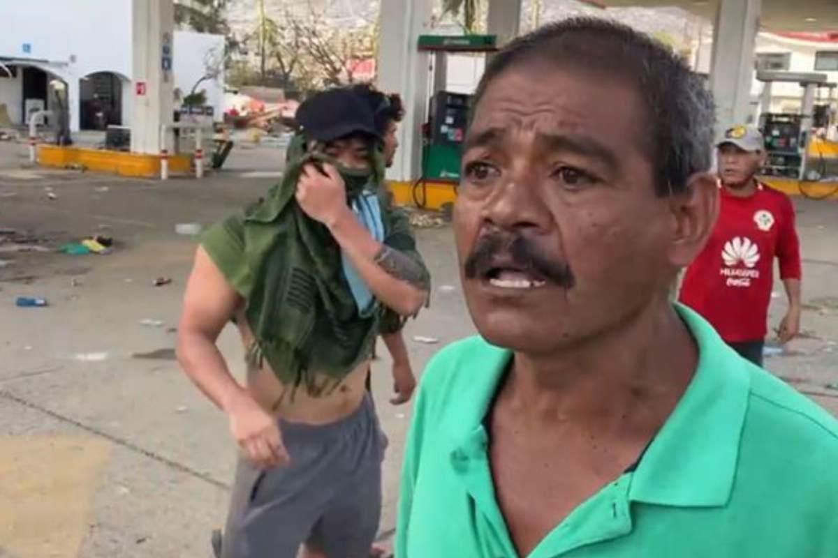 $!Poblador afectado por el desabasto de gasolina en Acapulco.