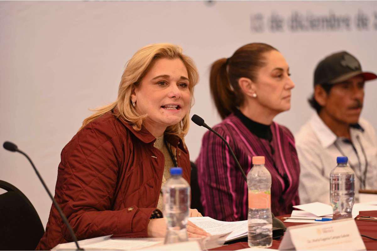 $!Sheinbaum promete reforzar la seguridad en Guadalupe y Calvo, Chihuahua, parte del ‘Triángulo Dorado’