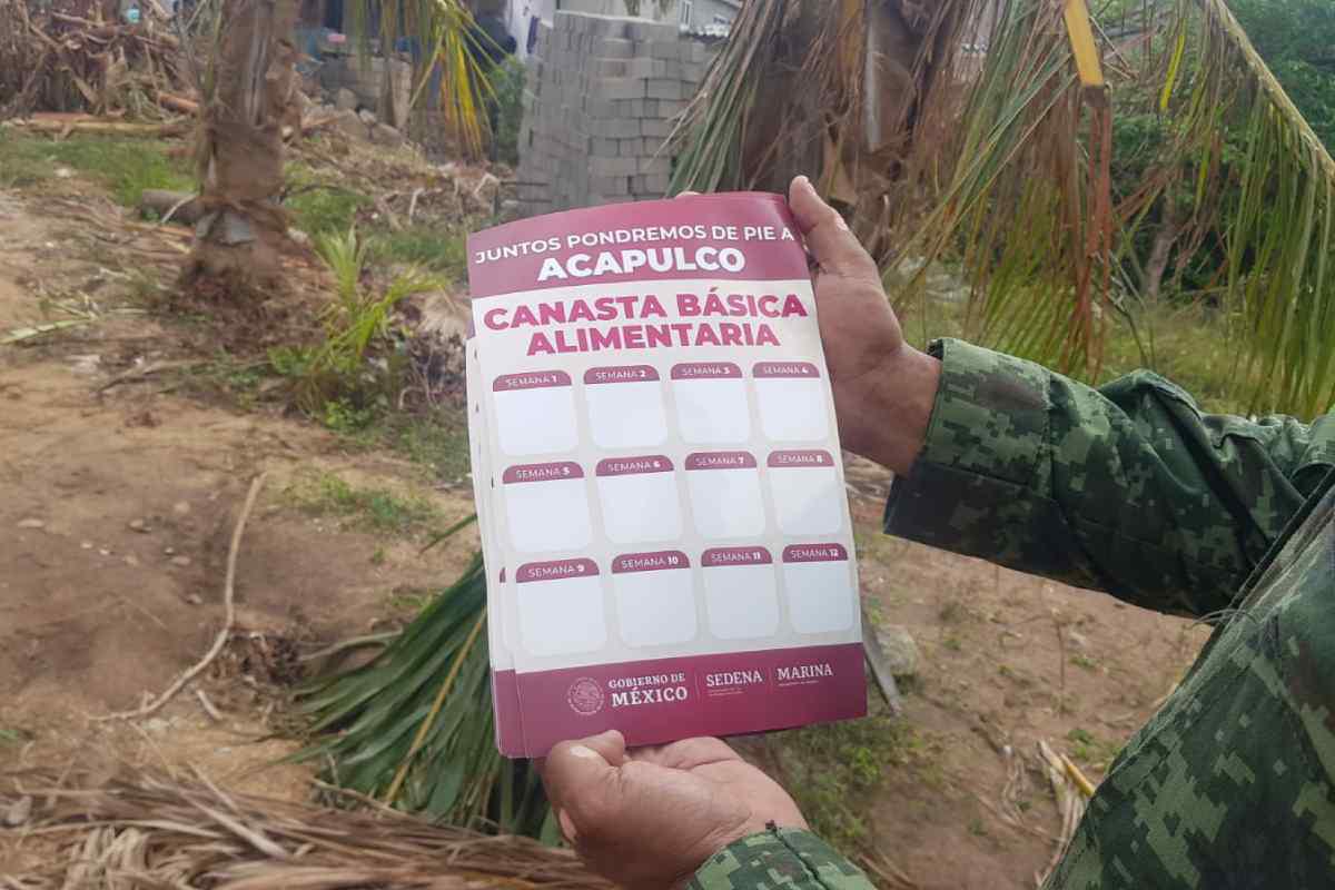 $!Llegan despensas a colonias de Acapulco donde las casas fueron destruídas