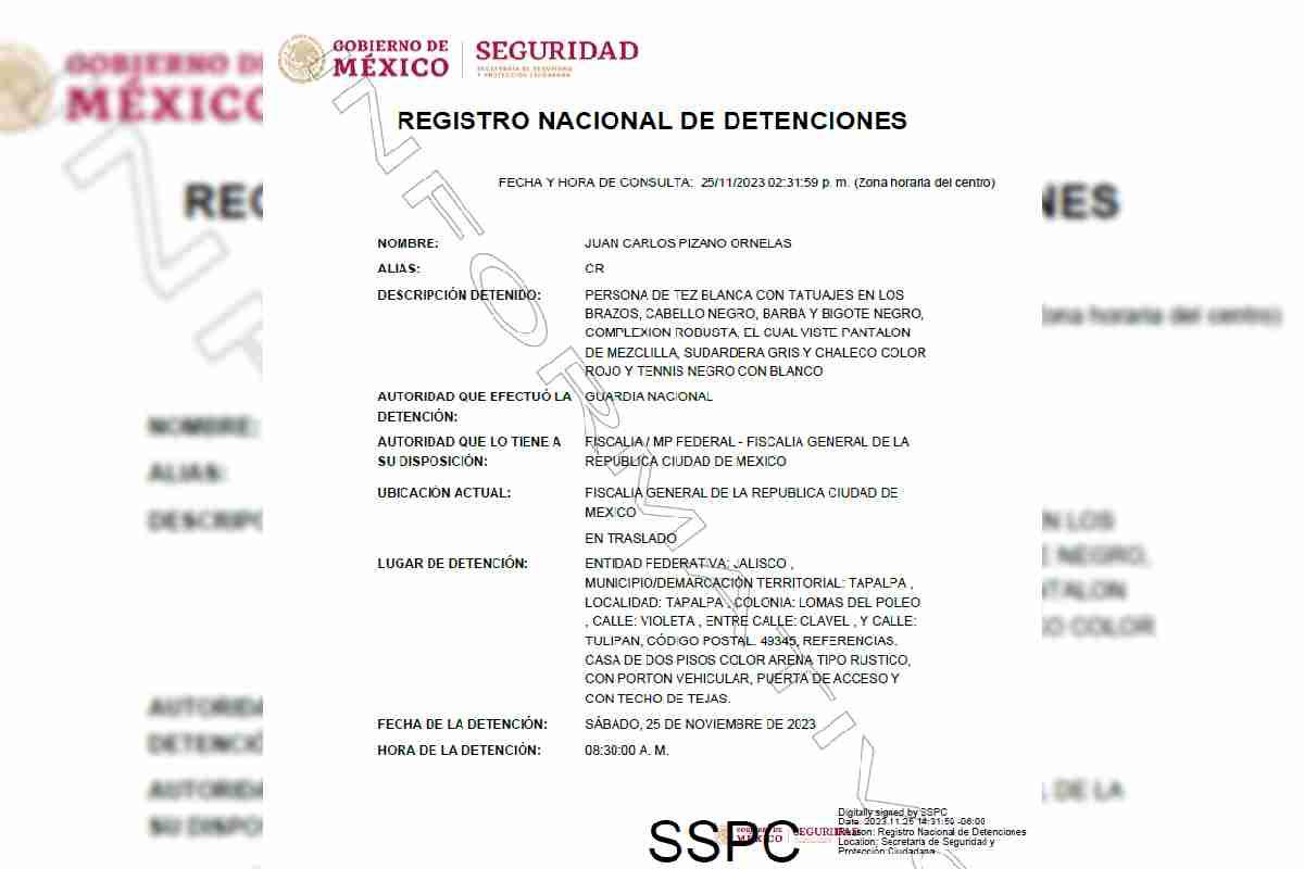 $!Detienen al ‘CR’, presunto líder del CJNG; reportan bloqueos en Tapalpa, Jalisco