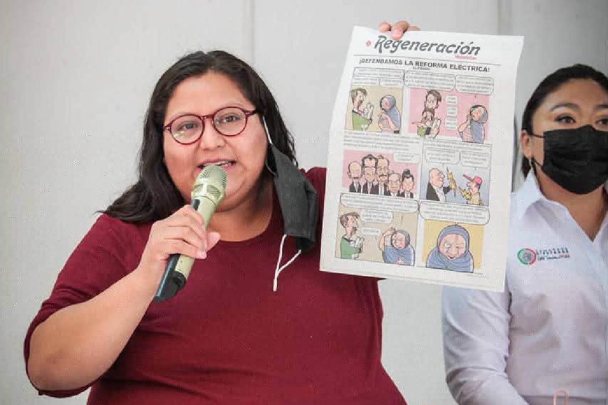 $!Aspirantes a candidatos recorren las entidades, organizan asambleas informativas, visitan viviendas y reparten el periódico Regeneración, asegura la dirigente nacional de Morena.
