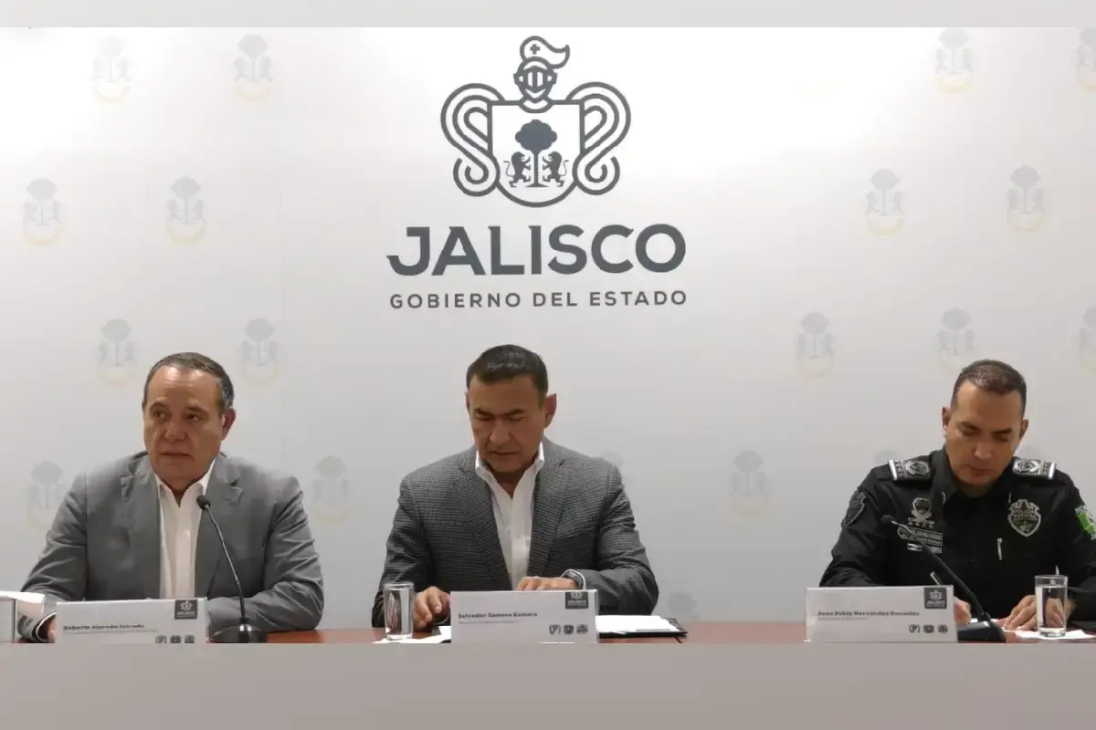 $!En conferencia de prensa el gobierno de Jalisco informó el saldo tras las agresiones durante protesta en Guadalajara.
